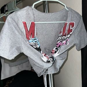 Crop top \ tie up top